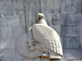 Eagle statue in front the Matenadaran Royalty Free Stock Photo