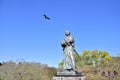 The eagle and statue of Sakamoto Ryoma