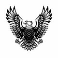 Eagle symbol illustration. illustration design on white background.