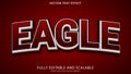 Eagle text effect editable eps file