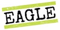 EAGLE text on green-black grungy lines stamp sign