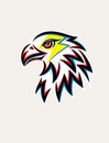 Eagle Thunder Logo, art vector design Royalty Free Stock Photo
