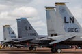 Eagle trio comprising an F-15E sandwiched between a pair of F-15C`s