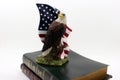 Eagle on two Bibles Royalty Free Stock Photo