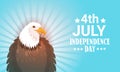Eagle United States Independence Day Symbol Holiday 4 July Greeting Card