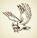 Eagle. Vector drawing Royalty Free Stock Photo