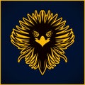 Eagle Vector Emblem Art Design Royalty Free Stock Photo