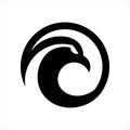 Eagle vector logo graphic circle abstract modern Royalty Free Stock Photo