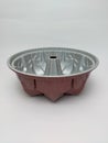 Eagle view of marble bundt pan red