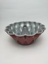 Eagle view of marble bundt pan red