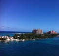 Eagle view of Paradise Island of Nassau, Bahamas