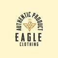 Eagle Vintage Typography Labels, Emblems, Logo Template Royalty Free Stock Photo