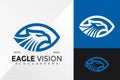 Eagle Vision Logo Design Vector illustration template Royalty Free Stock Photo