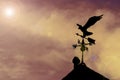 Eagle weather vane Royalty Free Stock Photo