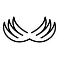 Eagle wings icon, outline style Royalty Free Stock Photo