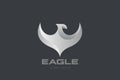 Eagle Wings Logo design vector. Falcon Hawk Flying Royalty Free Stock Photo