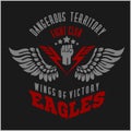 Eagle wings - military label, badges and design