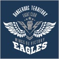 Eagle wings - military label, badges and design