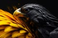Eagle yellow black. Generate Ai