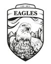 Eagles Badge Vector Illustration Royalty Free Stock Photo