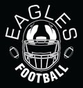Eagles Football One Color - White