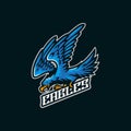 Eagles mascot logo design with modern illustration concept style for badge, emblem and tshirt printing. Eagles illustration for