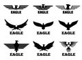 Eagles vector logo set