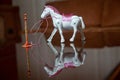 Light Musical Horse Toy Birthday Gift Without Battery White . EahiBaby Glowing Horse Figurine Walking Toy