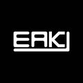 EAK letter logo creative design with vector graphic, EAK Royalty Free Stock Photo