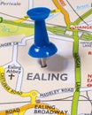 Ealing on a UK Map