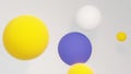 ball and bubbles Background, 3d image