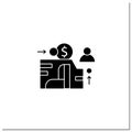 EAM glyph icon Royalty Free Stock Photo