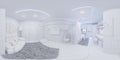 360 eamless panorama of children`s room interior design