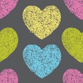 Eamless pattern with hearts