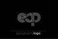 EAP modern geometric typography logo Royalty Free Stock Photo