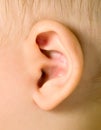 Ear of baby boy Royalty Free Stock Photo