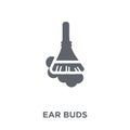 ear buds icon from Hygiene collection. Royalty Free Stock Photo