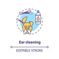 Ear cleaning concept icon