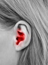 Ear closeup Royalty Free Stock Photo