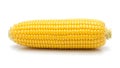 A close up of an ear of corn on a white background (ai generated) Royalty Free Stock Photo