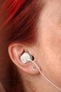 Ear - Headphone Royalty Free Stock Photo