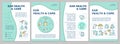 Ear health and care brochure template