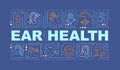 Ear health word concepts banner