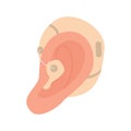 Ear Hearing Aid icon. Hearing disability concept. Ableism and devirsity