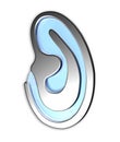 Ear icon Royalty Free Stock Photo