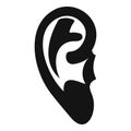 Ear icon, simple style