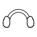 Ear muffs accessory winter protection thick line