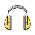 ear muffs color icon vector illustration Royalty Free Stock Photo