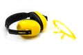 Ear muffs and Protective goggles isolated Royalty Free Stock Photo