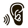 Ear Plug For Sleeping Icon Illustration